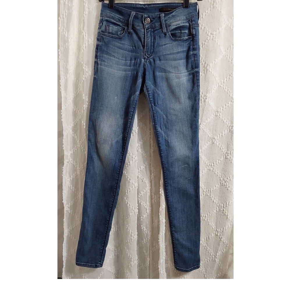 Black Orchid Black Jewel Mid Rise Jegging Medium Wash Blue Skinny Jeans Size 25